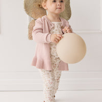 Ava Cardigan - Shell Pink Childrens Cardigan from Jamie Kay USA