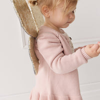 Ava Cardigan - Shell Pink Childrens Cardigan from Jamie Kay USA