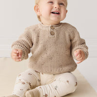 Sam Knitted Jumper - Malt Fleck Childrens Jumper from Jamie Kay USA