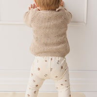 Sam Knitted Jumper - Malt Fleck Childrens Jumper from Jamie Kay USA