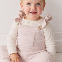 Mia Kintted Onepiece - Soft Misty Rose Childrens Onepiece from Jamie Kay USA