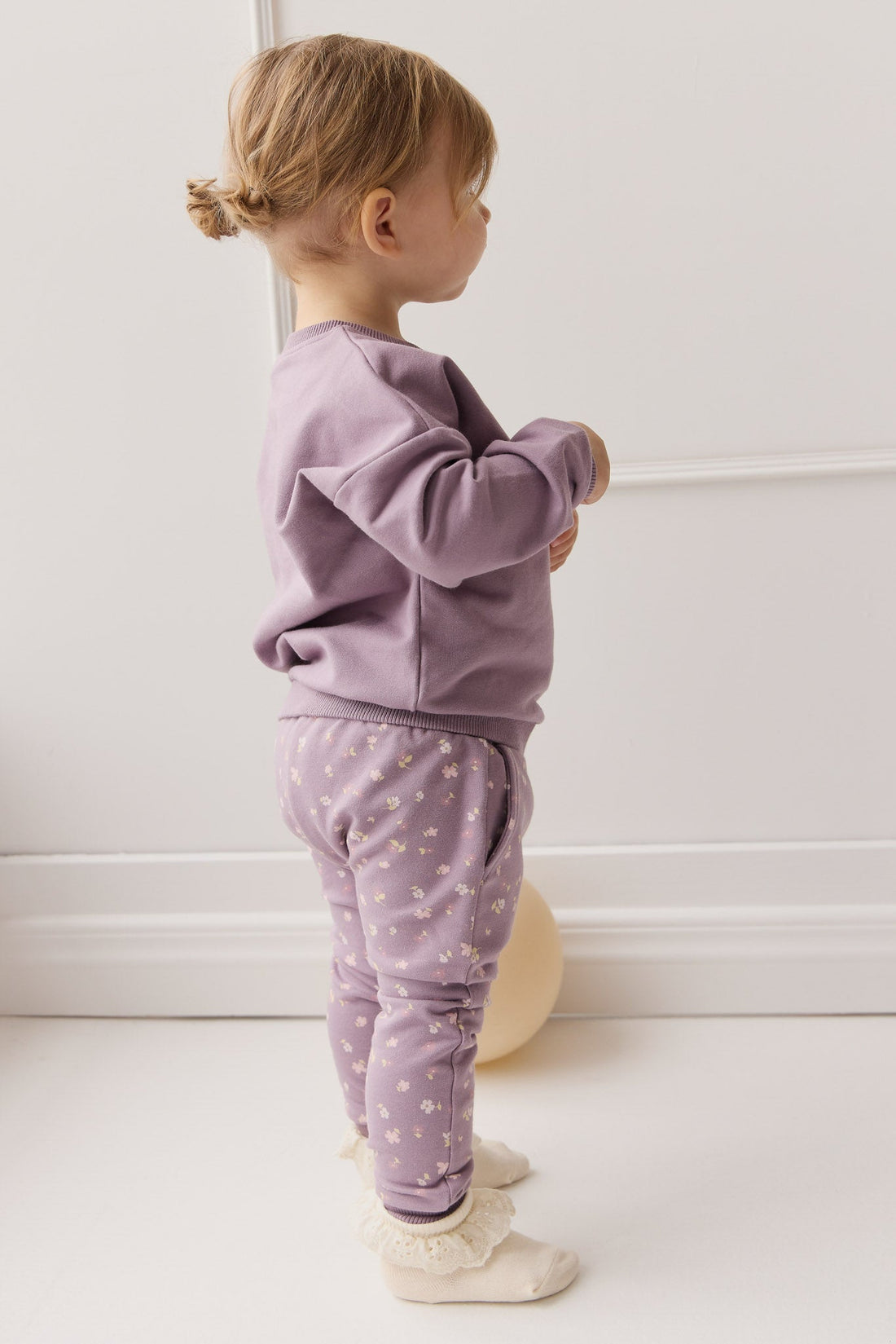 Organic Cotton Morgan Track Pant - Briella Quail Childrens Pant from Jamie Kay USA