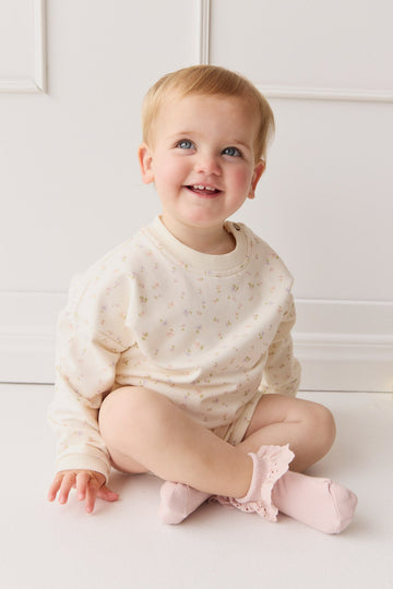 Organic Cotton Damien Sweatshirt - Briella Whisper Childrens Top from Jamie Kay USA