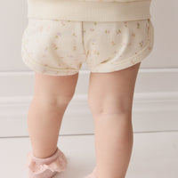 Organic Cotton Ivy Shortie - Briella Whisper Childrens Short from Jamie Kay USA