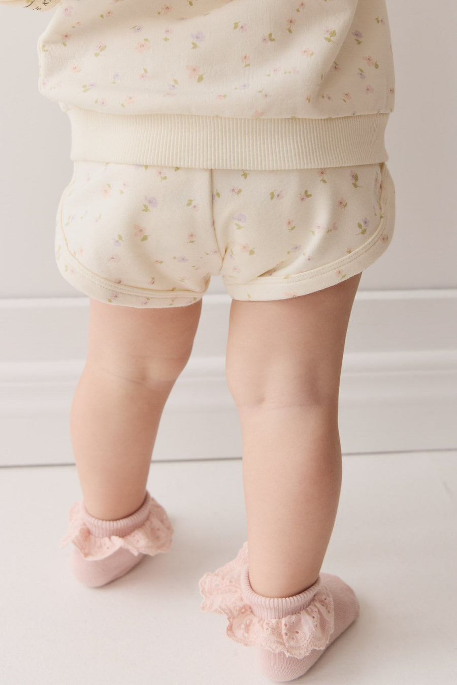 Organic Cotton Ivy Shortie - Briella Whisper Childrens Short from Jamie Kay USA