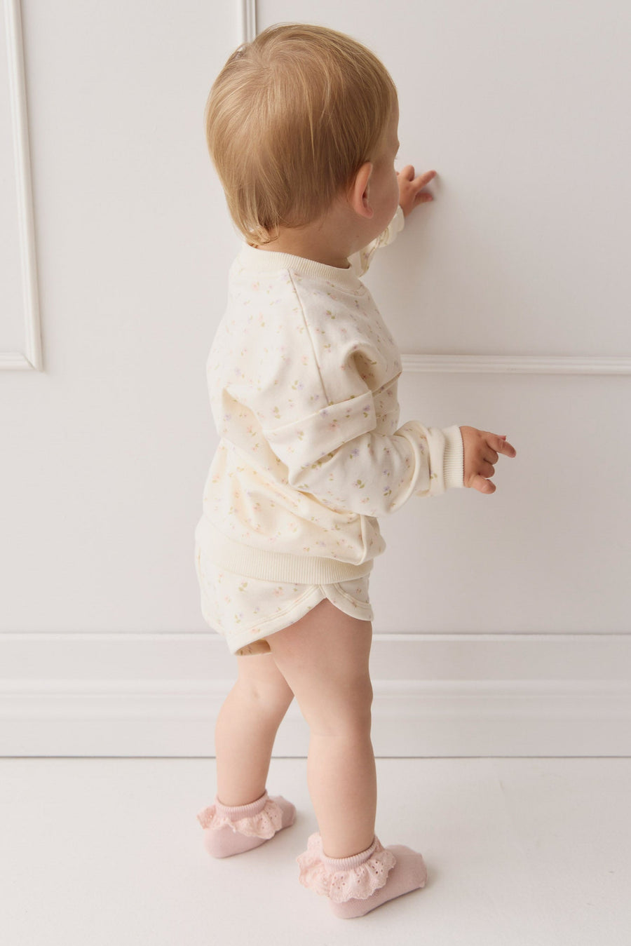 Organic Cotton Ivy Shortie - Briella Whisper Childrens Short from Jamie Kay USA