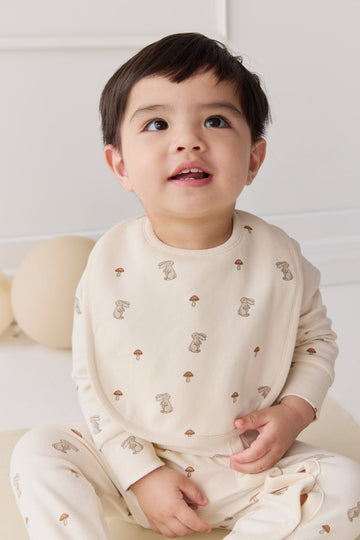 Organic Cotton Bib - Le Lapin Childrens Bib from Jamie Kay USA