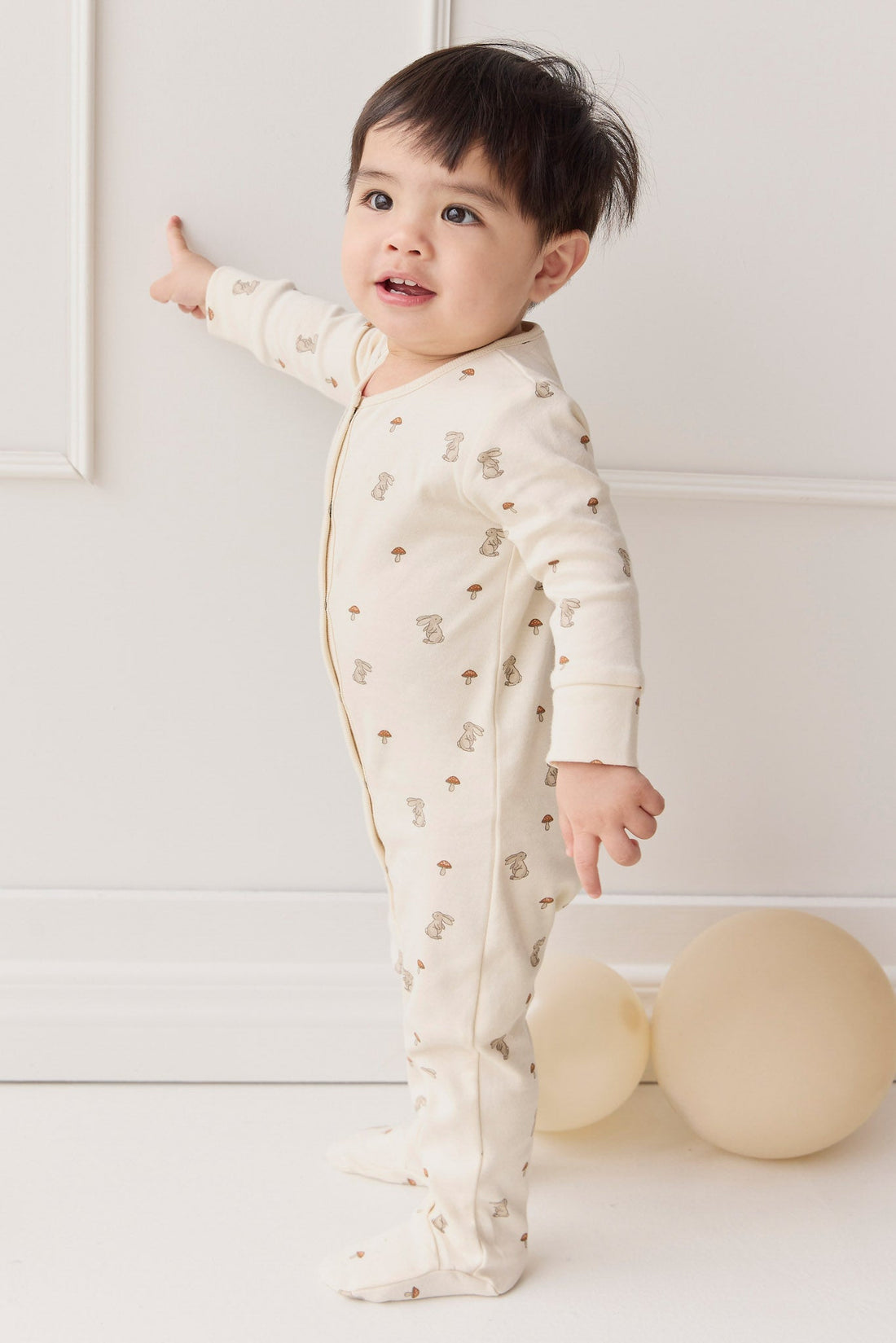 Organic Cotton Pascale Onepiece - Le Lapin Childrens Onepiece from Jamie Kay USA