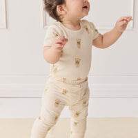 Organic Cotton Everyday Legging - Little Ted Childrens Legging from Jamie Kay USA