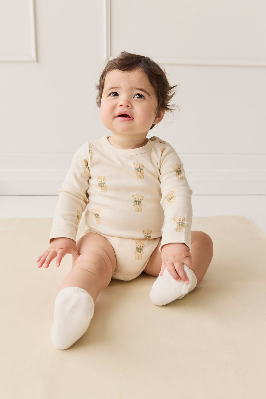 Organic Cotton Fernley Bodysuit - Little Ted Childrens Bodysuit from Jamie Kay USA