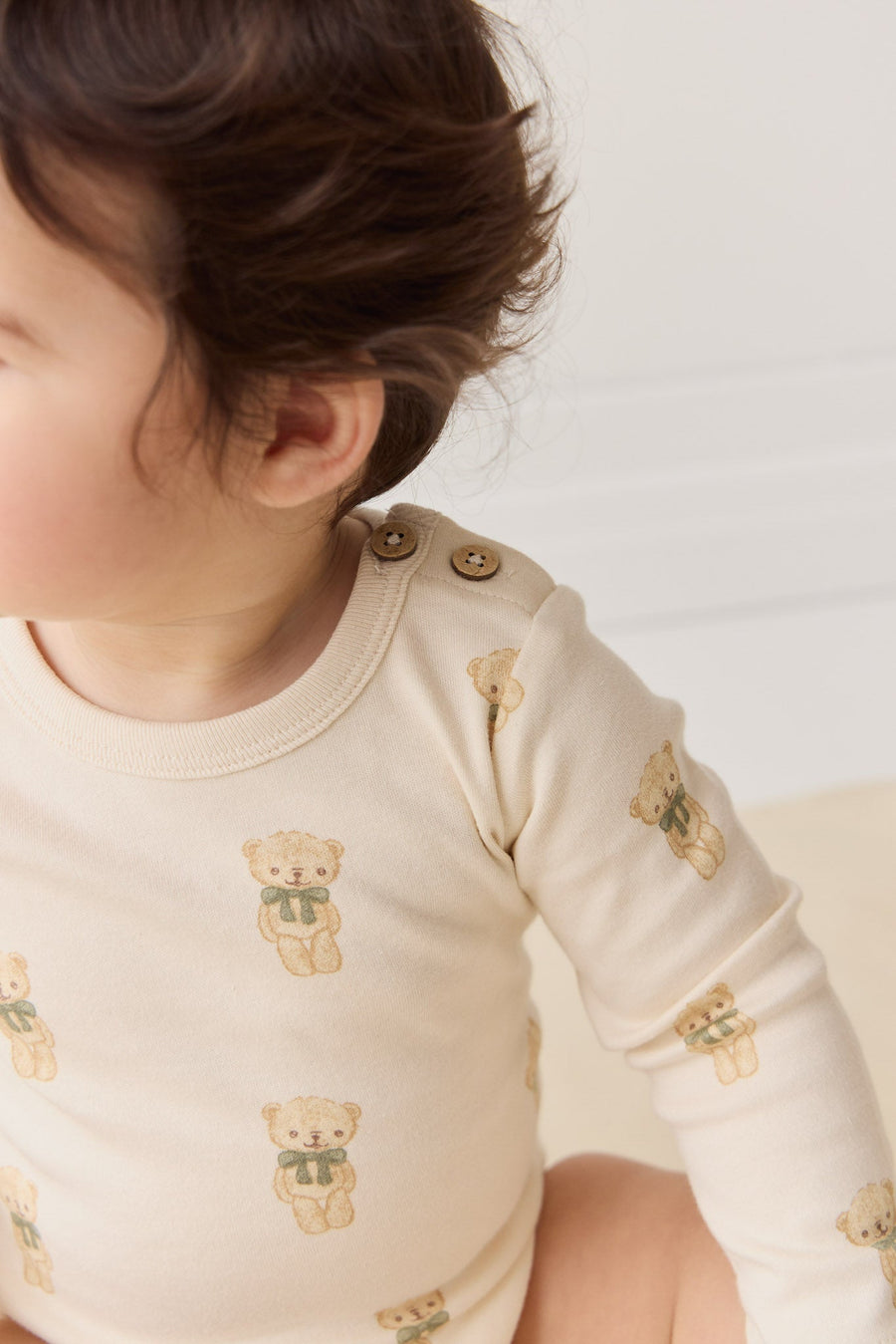 Organic Cotton Fernley Bodysuit - Little Ted Childrens Bodysuit from Jamie Kay USA