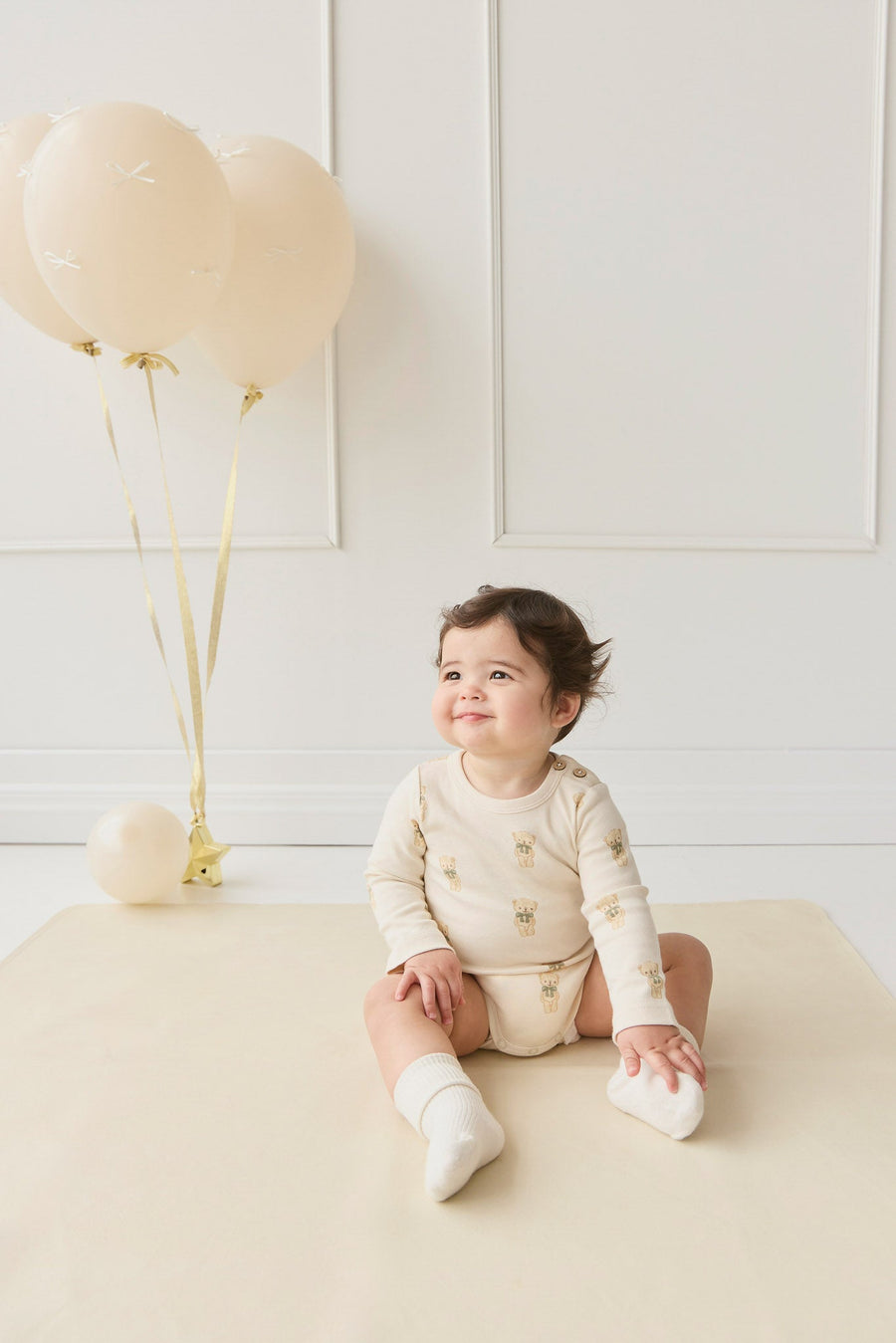 Organic Cotton Fernley Bodysuit - Little Ted Childrens Bodysuit from Jamie Kay USA