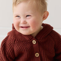 Ollie Cardigan - Fox Marle Childrens Cardigan from Jamie Kay USA