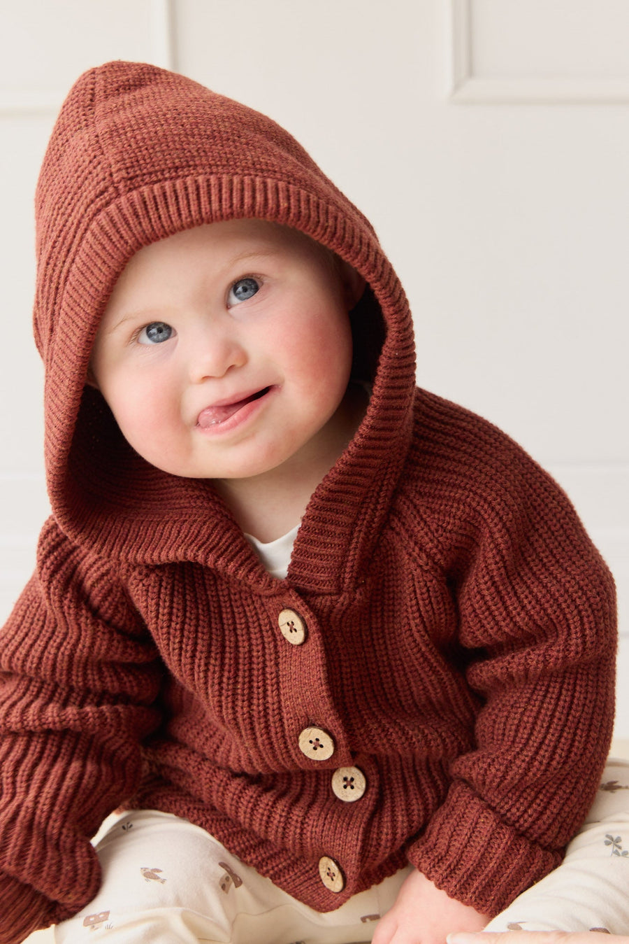 Ollie Cardigan - Fox Marle Childrens Cardigan from Jamie Kay USA