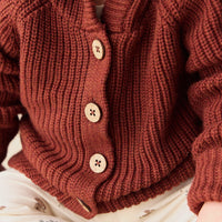 Ollie Cardigan - Fox Marle Childrens Cardigan from Jamie Kay USA