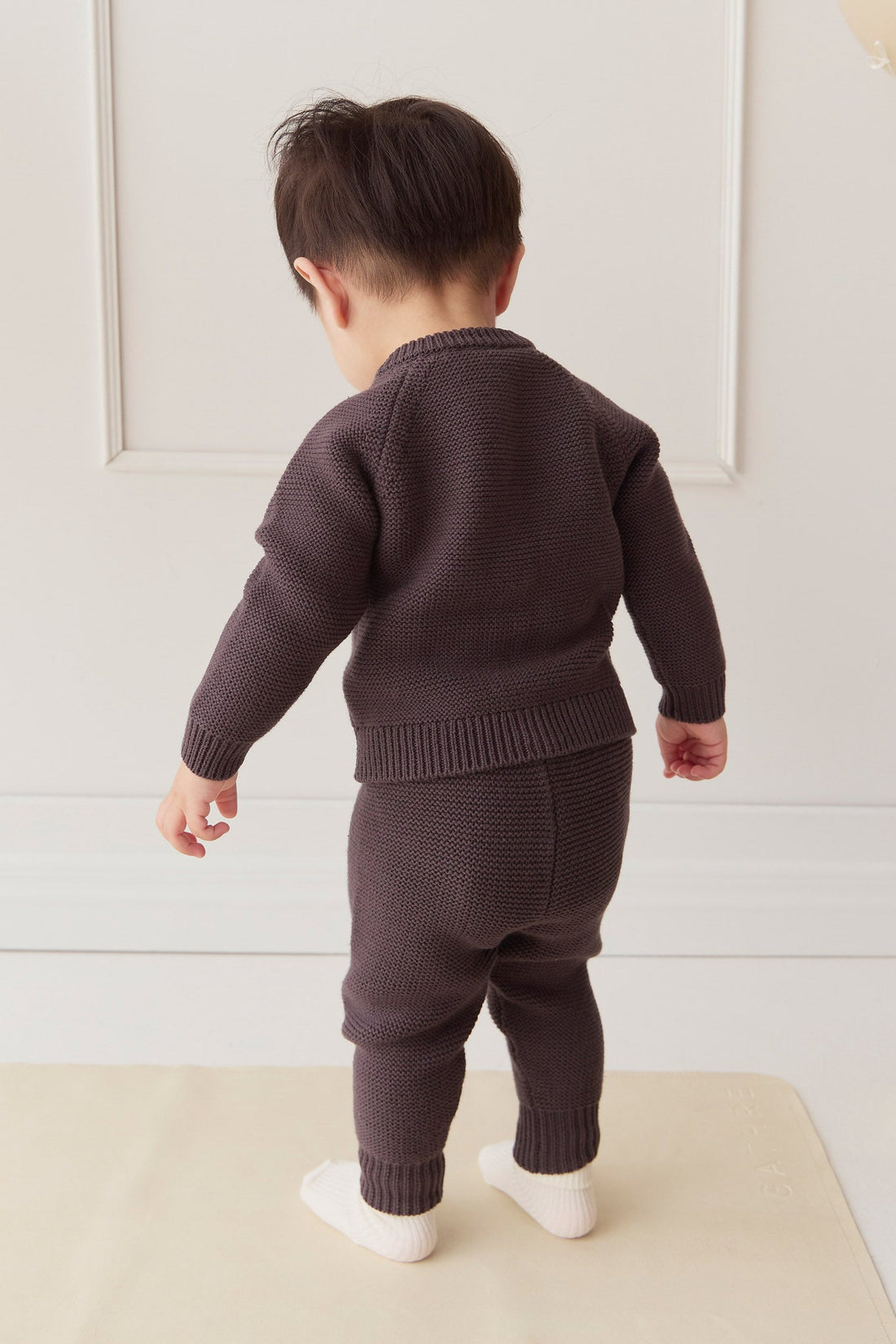 Louis Cardigan - Coal Childrens Cardigan from Jamie Kay USA