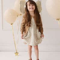 Organic Cotton Matilda Dress - Adnola Floral Childrens Dress from Jamie Kay USA