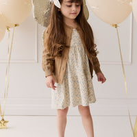 Organic Cotton Matilda Dress - Adnola Floral Childrens Dress from Jamie Kay USA