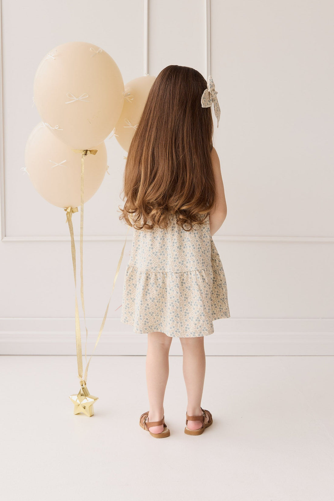 Organic Cotton Matilda Dress - Adnola Floral Childrens Dress from Jamie Kay USA