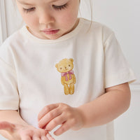 Pima Cotton Aude Tee - Cloud Little Georgie Childrens Top from Jamie Kay USA