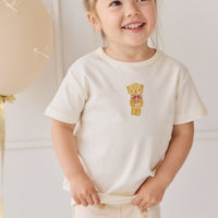 Pima Cotton Aude Tee - Cloud Little Georgie Childrens Top from Jamie Kay USA