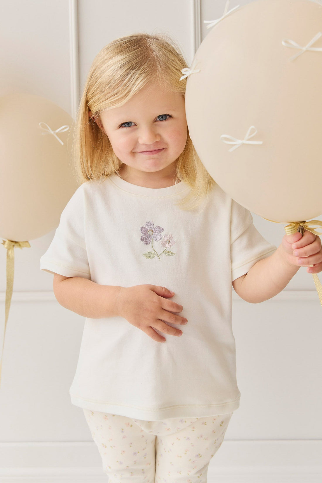 Pima Cotton Mimi Top - Plaster Briella Childrens Top from Jamie Kay USA