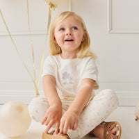 Organic Cotton Morgan Track Pant - Briella Whisper Childrens Pant from Jamie Kay USA