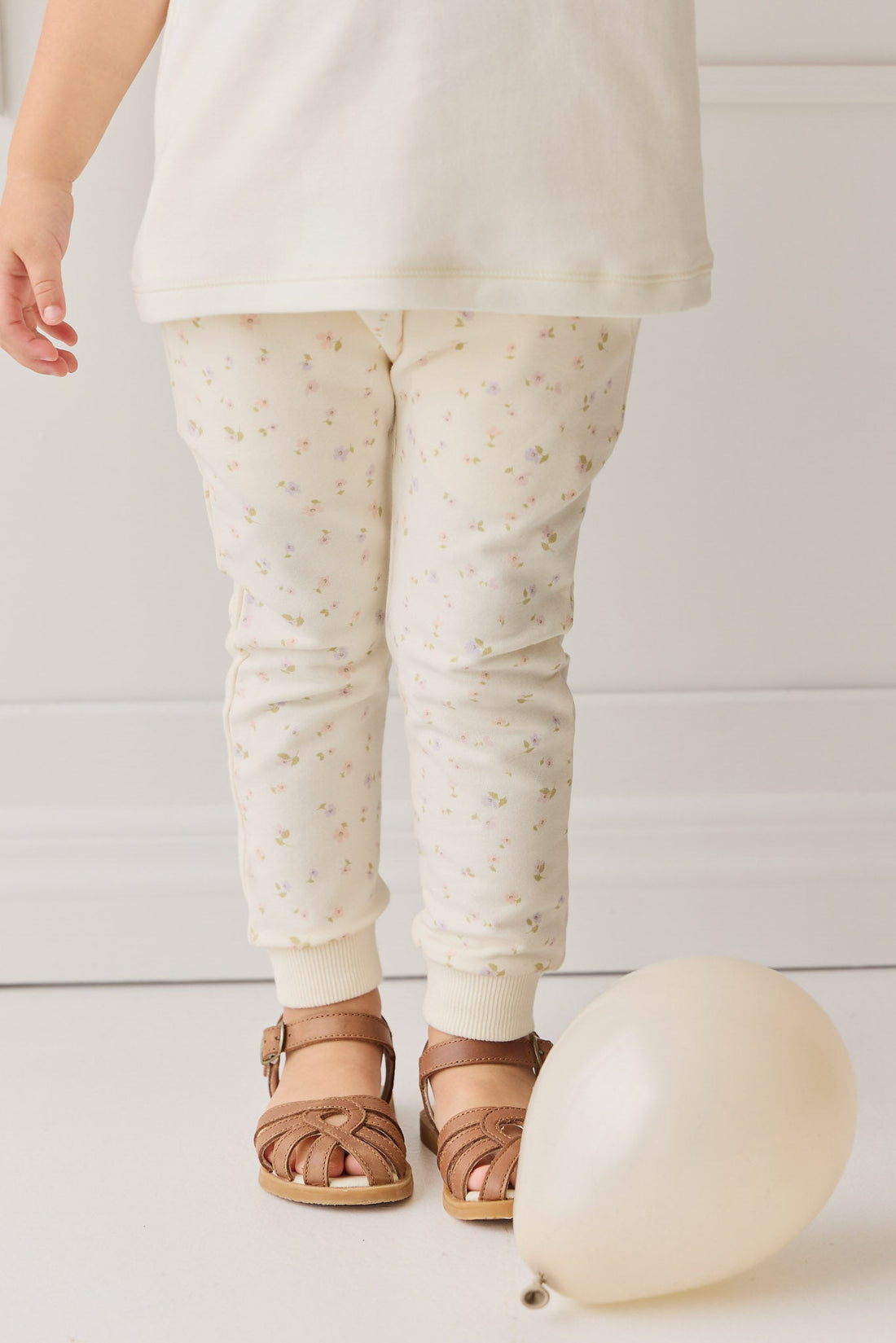 Organic Cotton Morgan Track Pant - Briella Whisper Childrens Pant from Jamie Kay USA