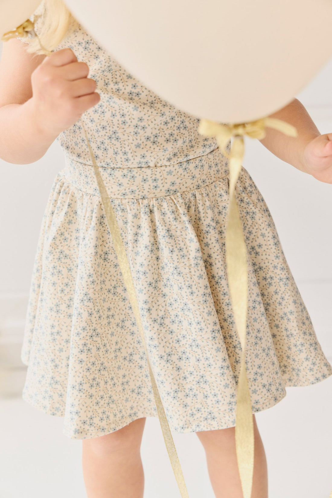 Organic Cotton Meadow Skirt - Adnola Floral Childrens Skirt from Jamie Kay USA