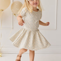 Organic Cotton Meadow Skirt - Adnola Floral Childrens Skirt from Jamie Kay USA