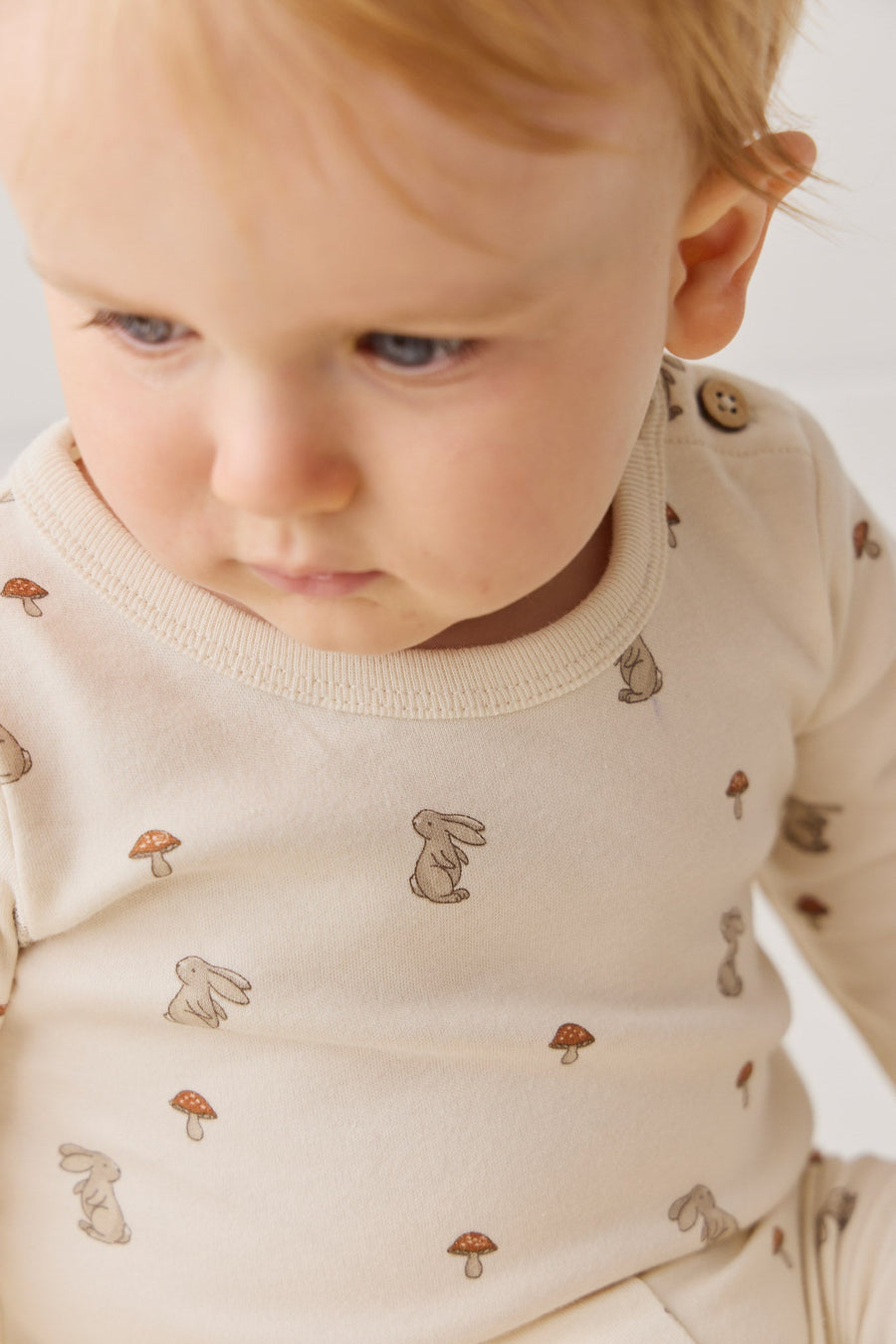 Organic Cotton Fernley Bodysuit - Le Lapin Childrens Bodysuit from Jamie Kay USA