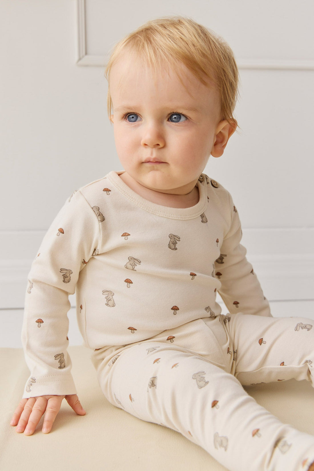 Organic Cotton Fernley Bodysuit - Le Lapin Childrens Bodysuit from Jamie Kay USA