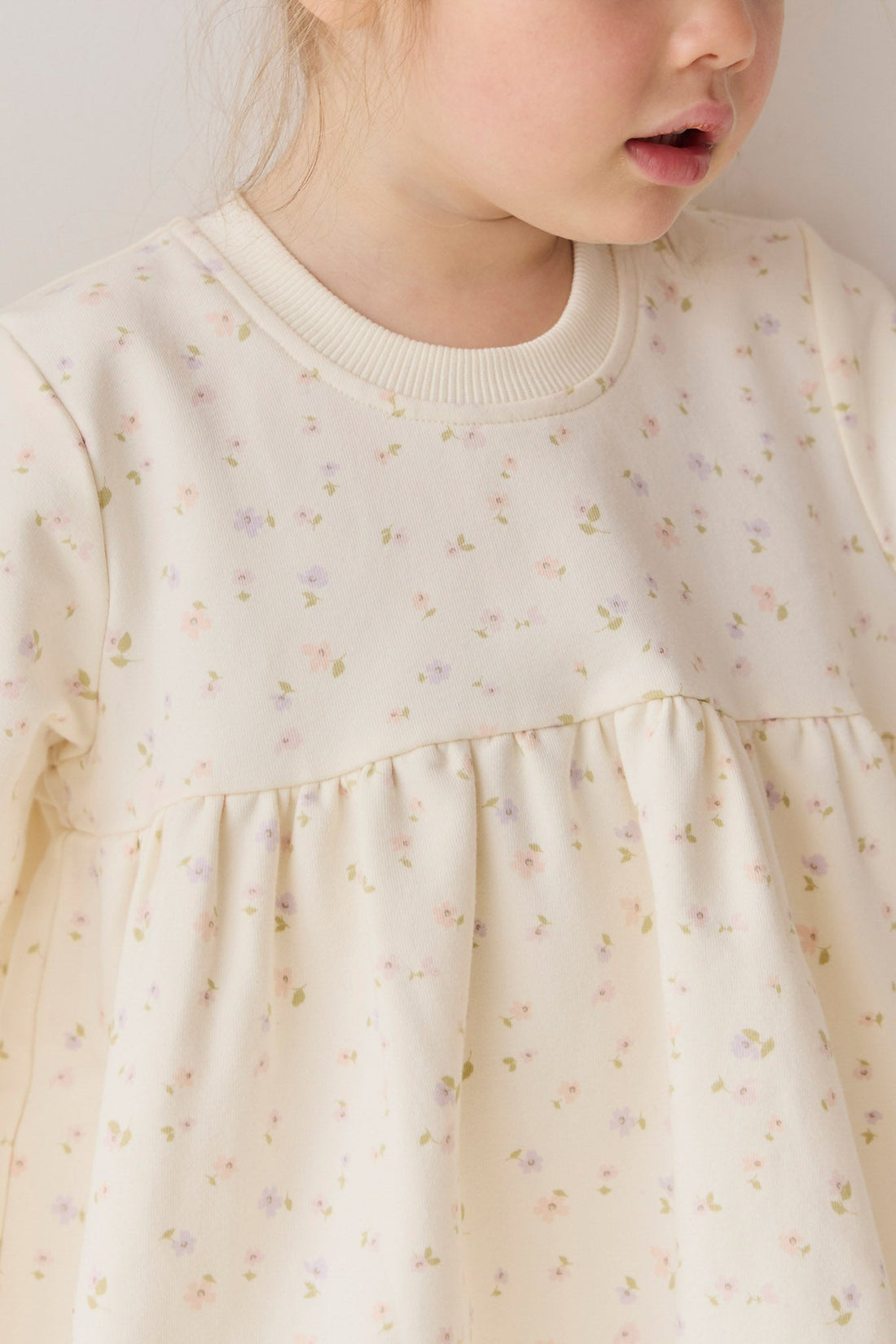 Organic Cotton Charlotte Dress - Briella Whisper Childrens Dress from Jamie Kay USA