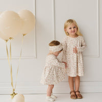 Organic Cotton Pixie Dress - Moons Woolen Ball Childrens Dress from Jamie Kay USA