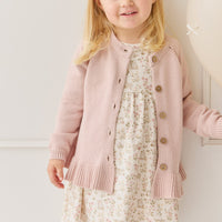 Ava Cardigan - Shell Pink Childrens Cardigan from Jamie Kay USA