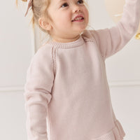 Ava Jumper - Soft Misty Rose Childrens Jumper from Jamie Kay USA