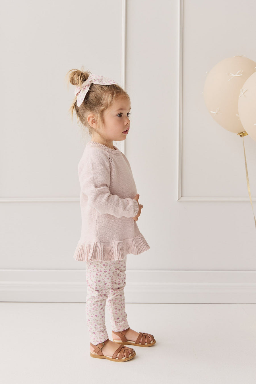 Ava Jumper - Soft Misty Rose Childrens Jumper from Jamie Kay USA