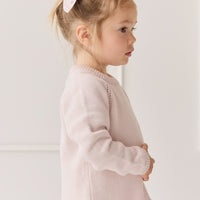 Ava Jumper - Soft Misty Rose Childrens Jumper from Jamie Kay USA