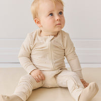 Organic Cotton Modal Frankie Onepiece - Milky Way Buff Childrens Onepiece from Jamie Kay USA