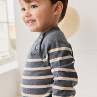 Tristan Jumper - Nautical Blue Childrens Jumper from Jamie Kay USA