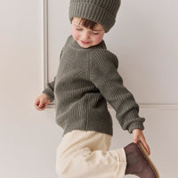 Joshua Hat - Seaweed Marle Childrens Beanie from Jamie Kay USA