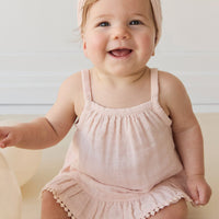 Organic Cotton Muslin Zoe Set - Ballet Pink Childrens Set from Jamie Kay USA