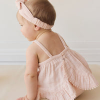 Organic Cotton Muslin Zoe Set - Ballet Pink Childrens Set from Jamie Kay USA