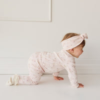 Organic Cotton Everyday Legging - Sweet Pea Floral Childrens Legging from Jamie Kay USA