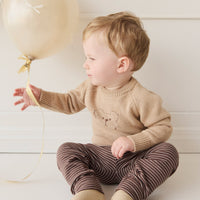 Ethan Jumper - Toffee Marle Childrens Jumper from Jamie Kay USA