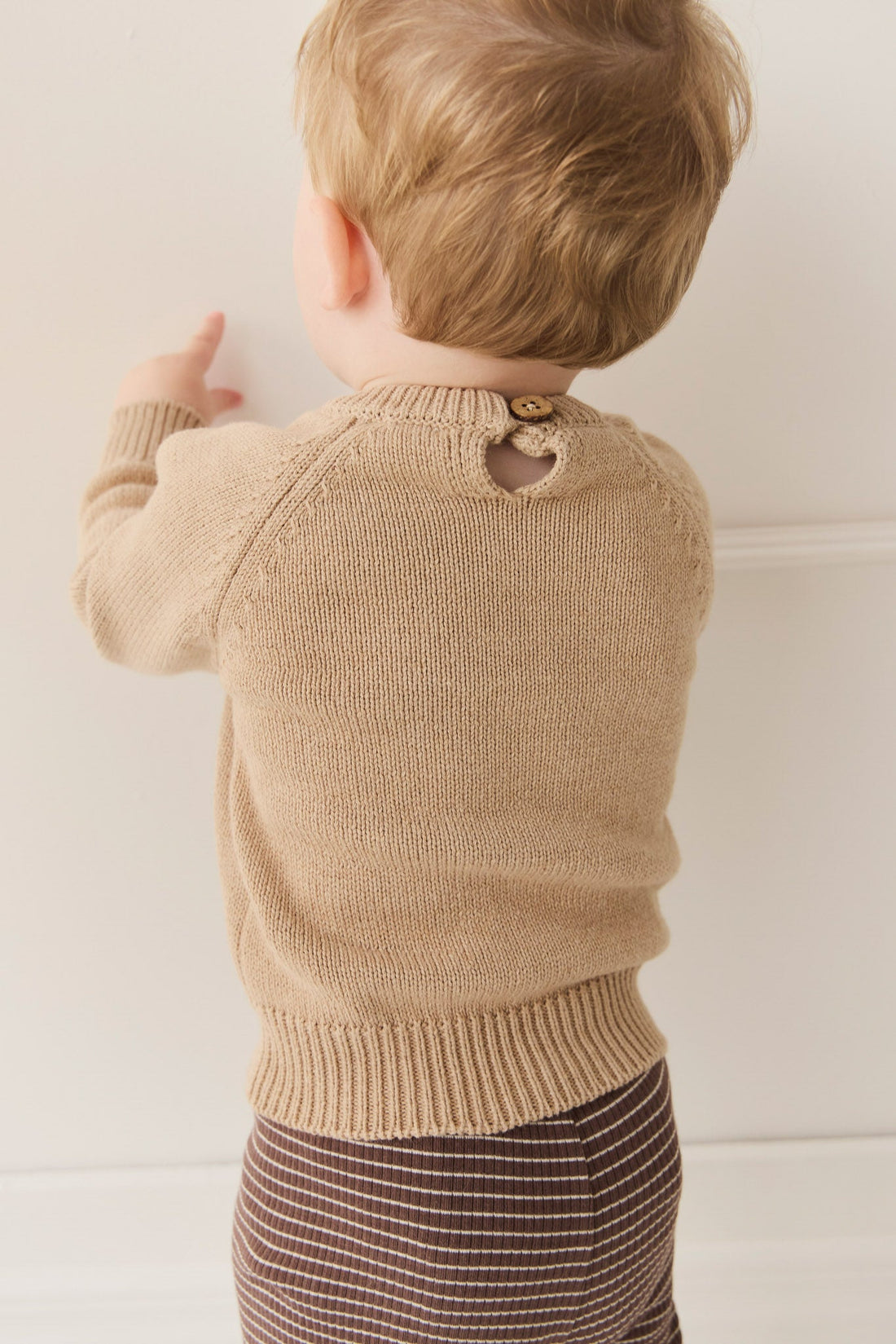 Ethan Jumper - Toffee Marle Childrens Jumper from Jamie Kay USA