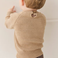 Ethan Jumper - Toffee Marle Childrens Jumper from Jamie Kay USA