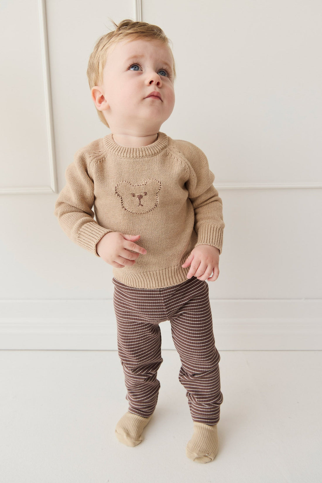 Ethan Jumper - Toffee Marle Childrens Jumper from Jamie Kay USA