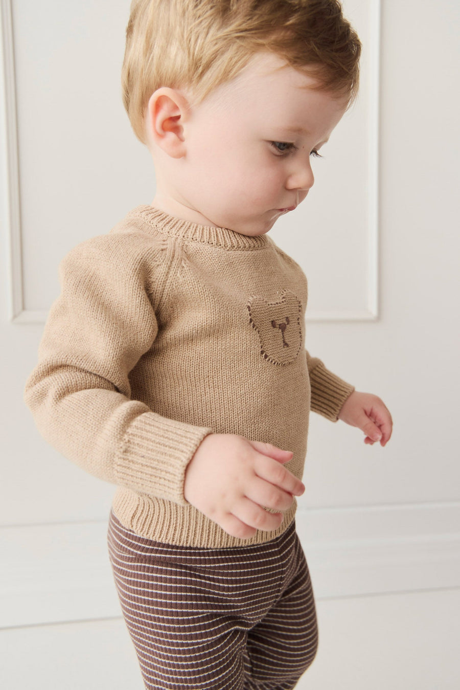 Ethan Jumper - Toffee Marle Childrens Jumper from Jamie Kay USA