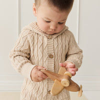 Benjamin Onepiece - Oatmeal Marle Childrens Onepiece from Jamie Kay USA